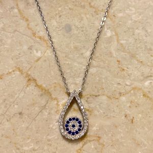 925 sterling silver evil eye necklace